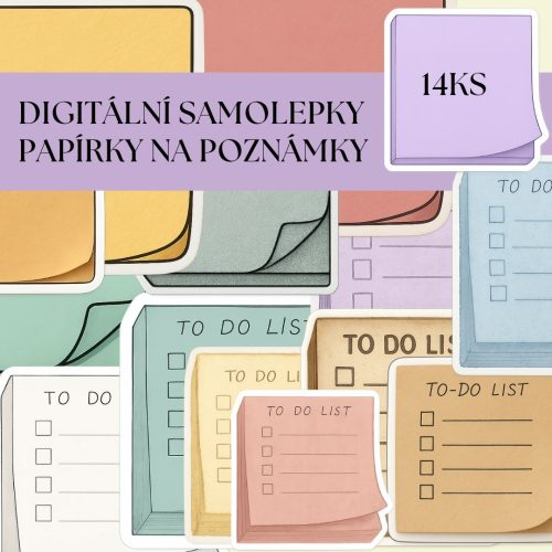 Post-it samolepky do digitálního diáře